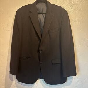 Lauren Ralph Lauren Size 42 Long Blazer Sport Coat 2 Button Casual Jacket Black